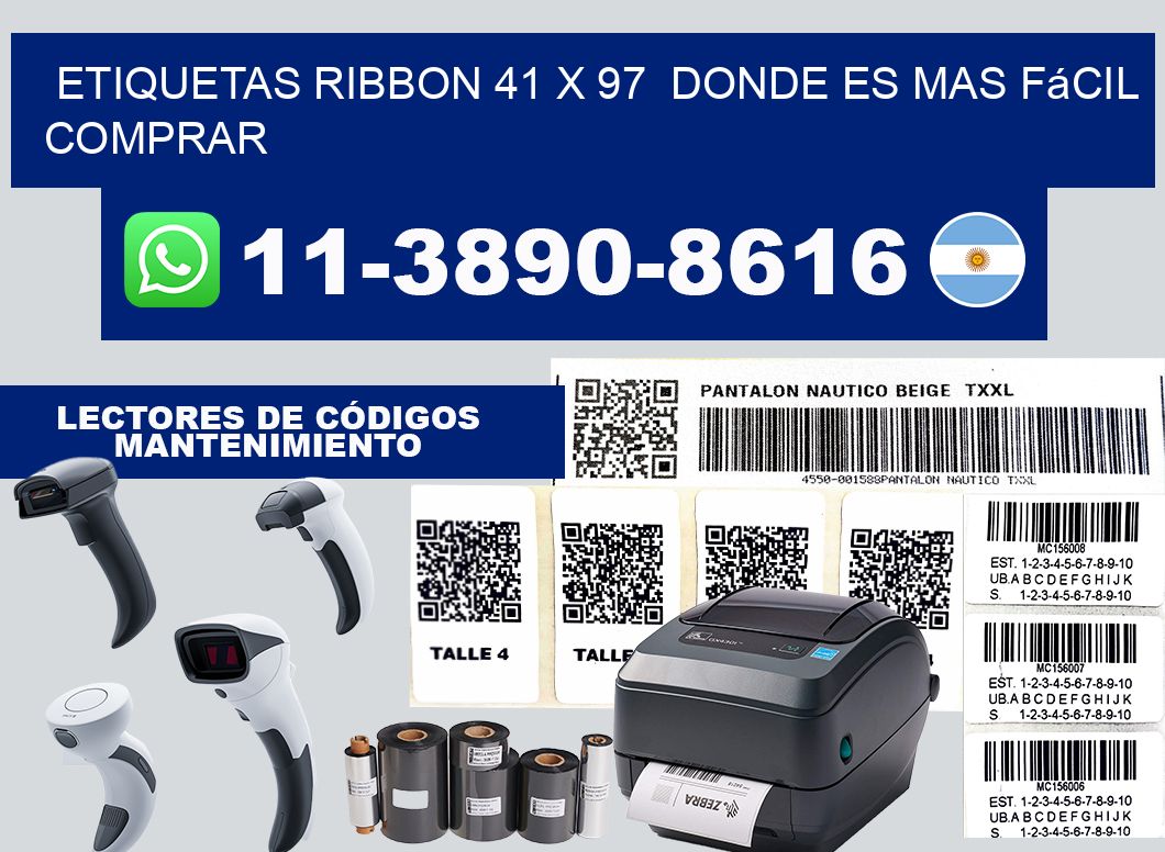 etiquetas ribbon 41 x 97  Donde es mas fácil comprar