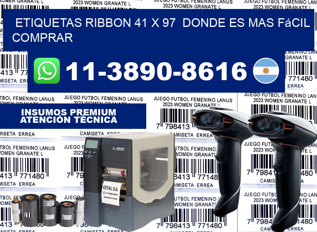 etiquetas ribbon 41 x 97  Donde es mas fácil comprar