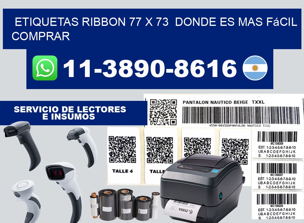 etiquetas ribbon 77 x 73  Donde es mas fácil comprar