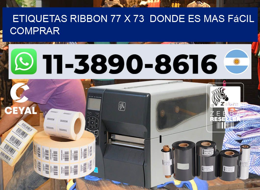 etiquetas ribbon 77 x 73  Donde es mas fácil comprar