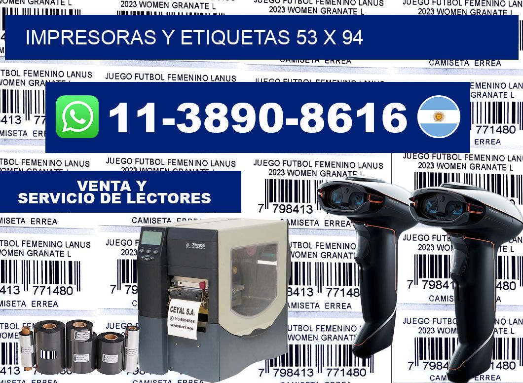 impresoras y etiquetas 53 x 94