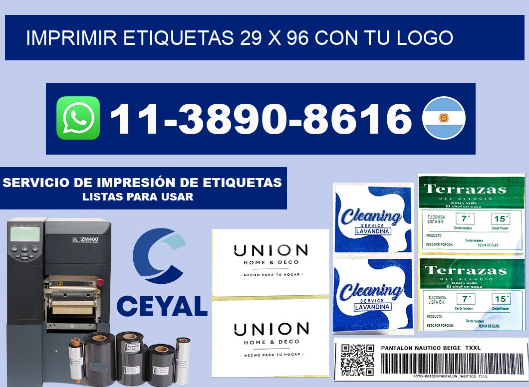 imprimir etiquetas 29 x 96 con tu logo