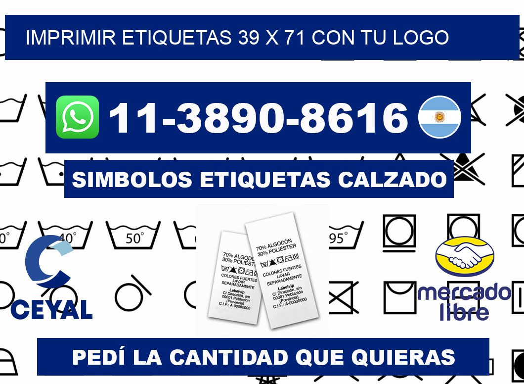 imprimir etiquetas 39 x 71 con tu logo