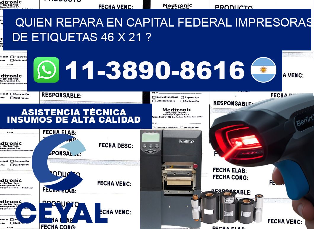 quien repara en capital federal impresoras de etiquetas 46 x 21 ?