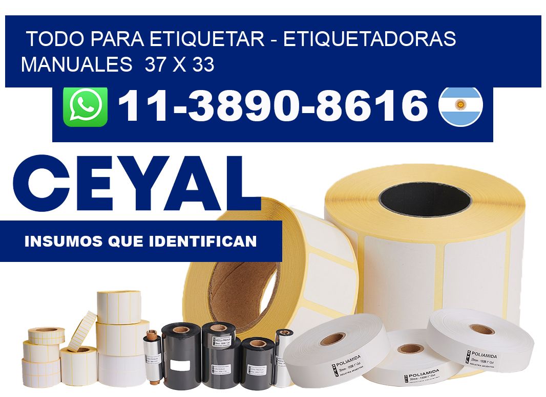 todo para etiquetar - Etiquetadoras Manuales  37 x 33