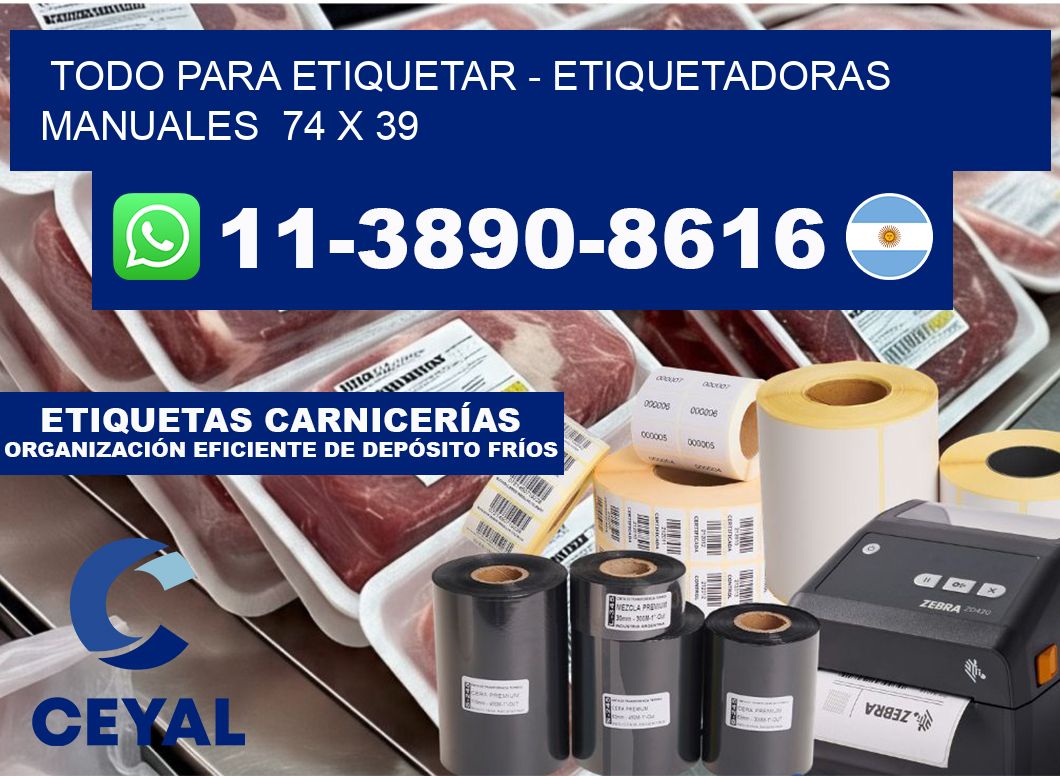 todo para etiquetar - Etiquetadoras Manuales 74 x 39