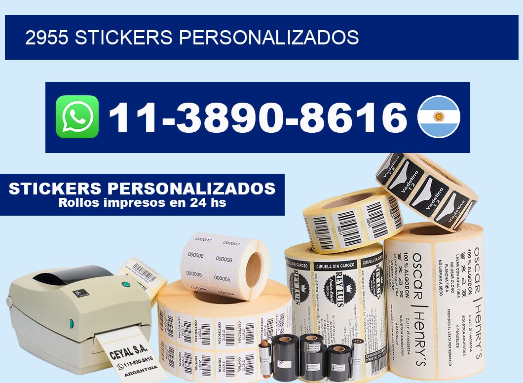 2955 stickers personalizados