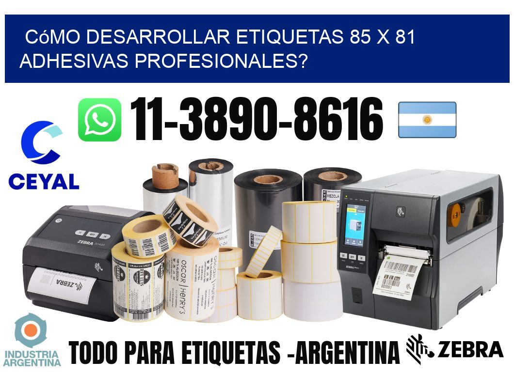 Cómo desarrollar etiquetas 85 x 81 adhesivas profesionales?