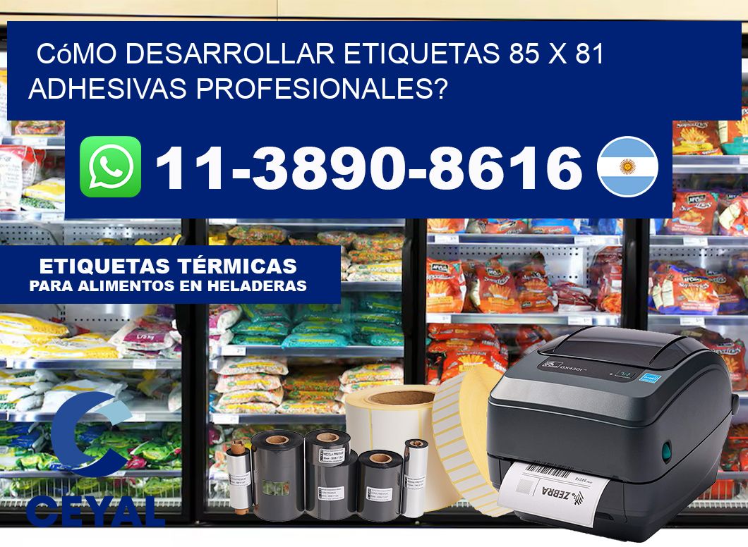 Cómo desarrollar etiquetas 85 x 81 adhesivas profesionales?