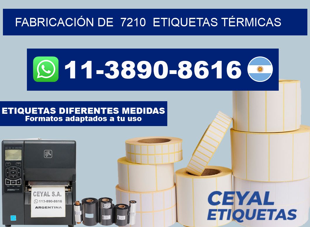 FABRICACIÓN DE  7210  ETIQUETAS TÉRMICAS