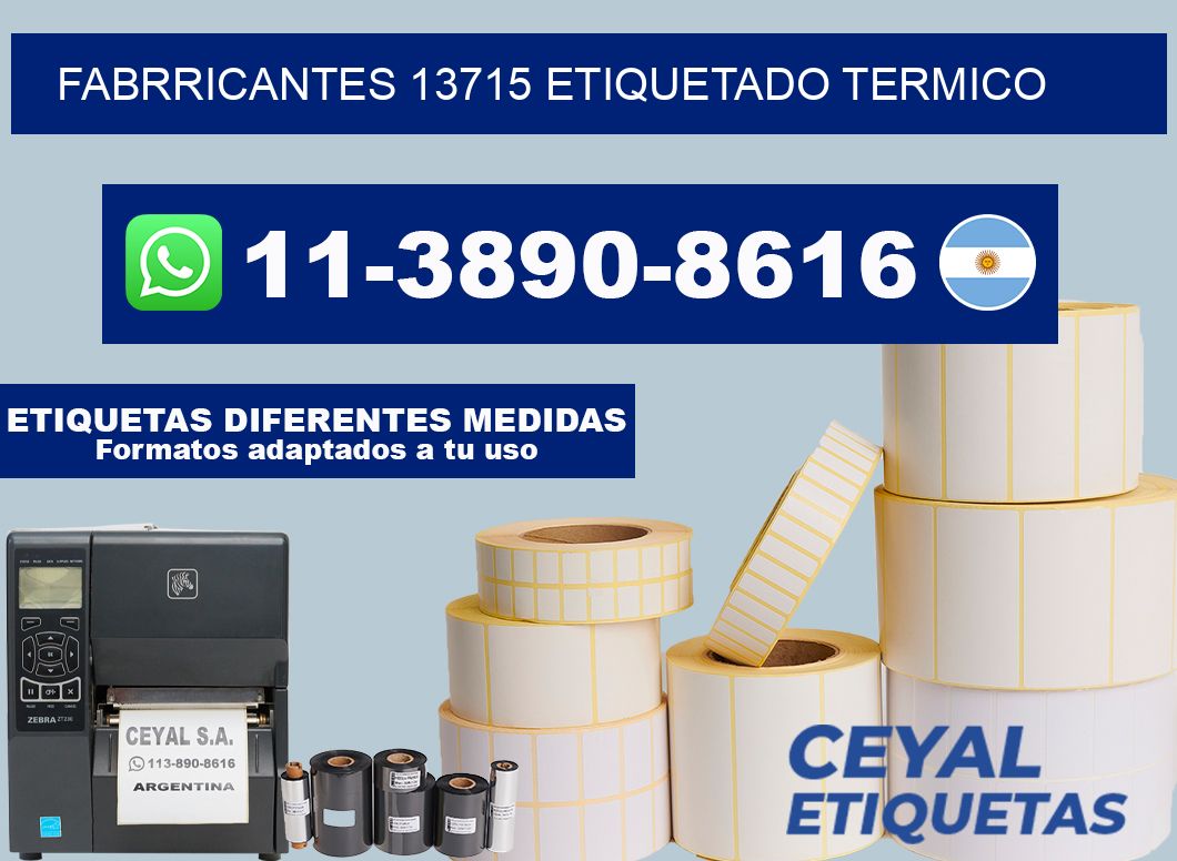 FABRRICANTES 13715 ETIQUETADO TERMICO
