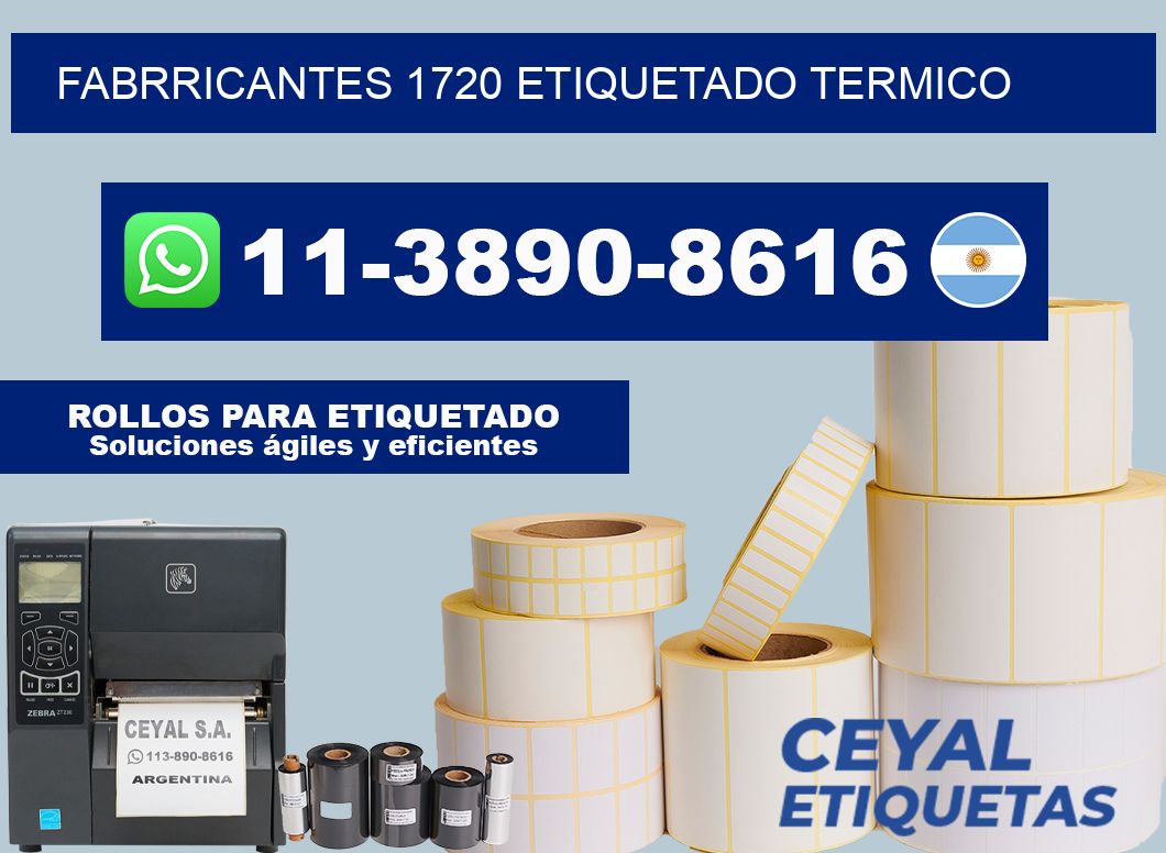 FABRRICANTES 1720 ETIQUETADO TERMICO