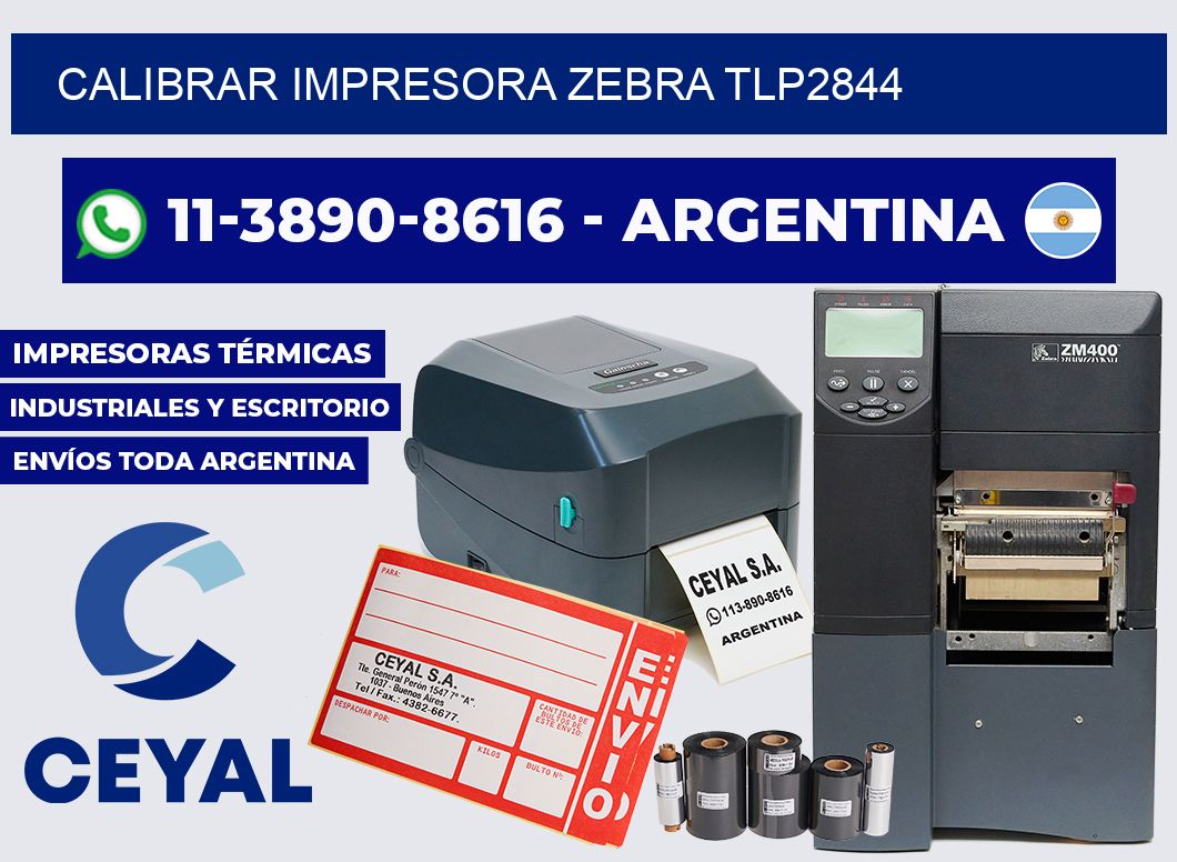 calibrar impresora Zebra tlp2844