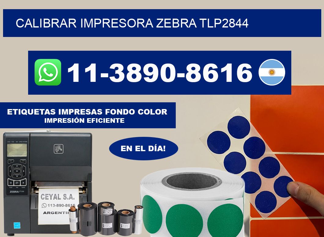 calibrar impresora Zebra tlp2844