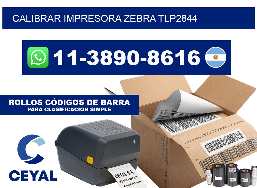 calibrar impresora Zebra tlp2844