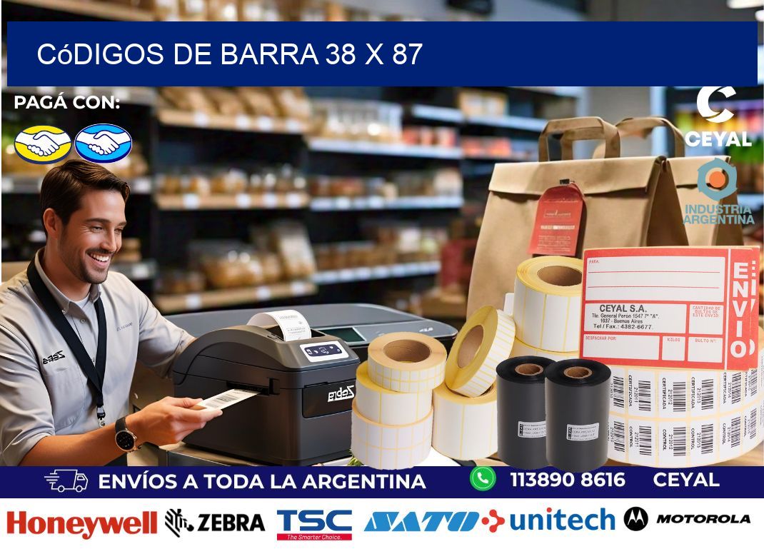 códigos de barra 38 x 87