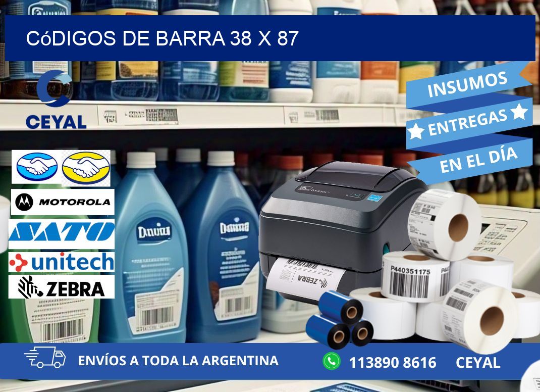 códigos de barra 38 x 87