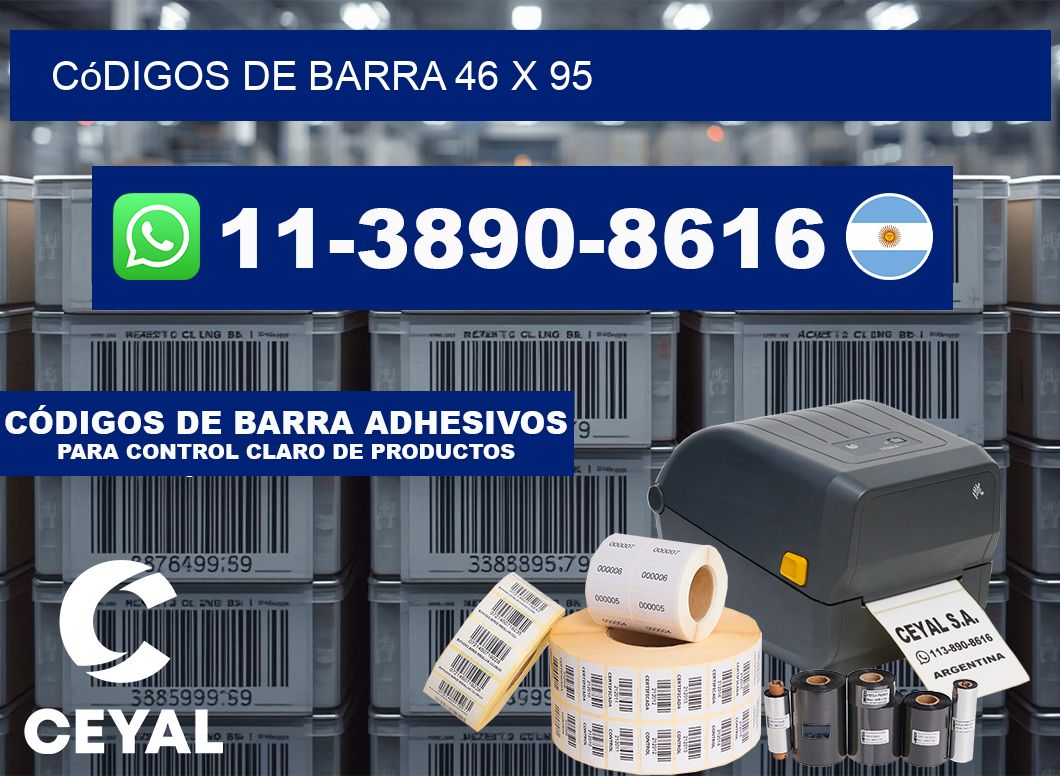 códigos de barra 46 x 95