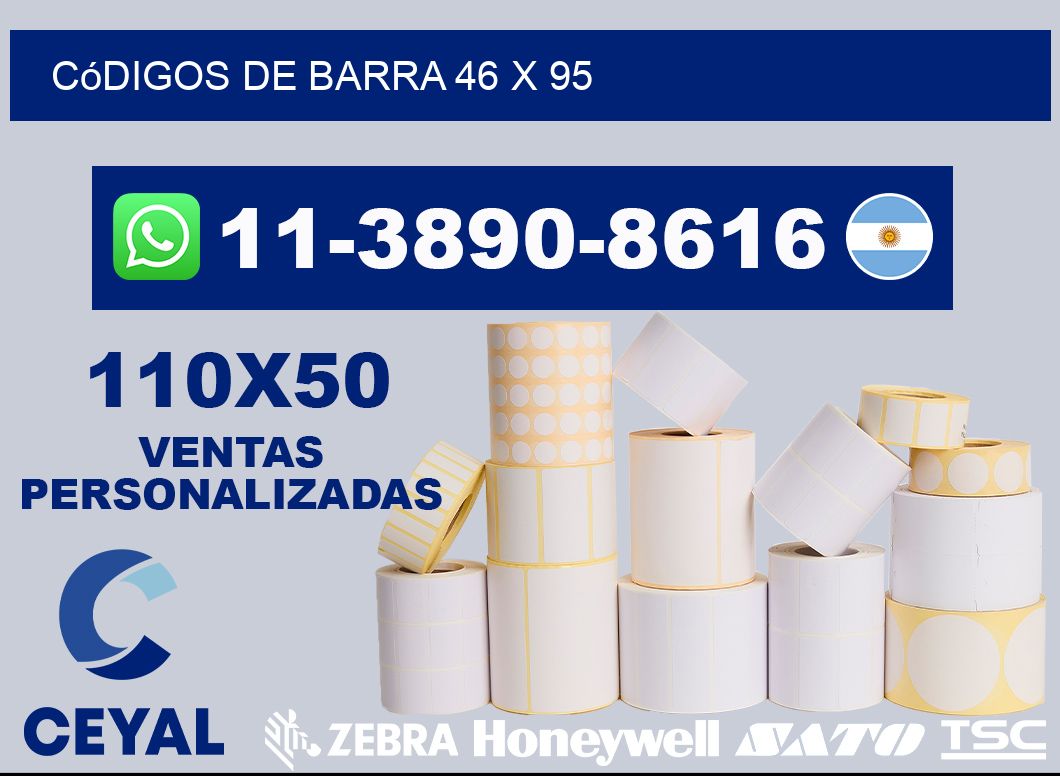 códigos de barra 46 x 95