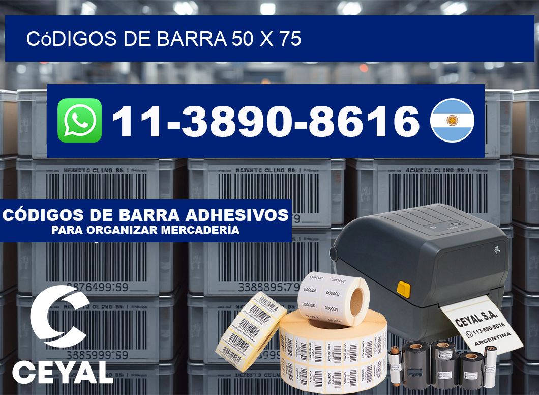 códigos de barra 50 x 75