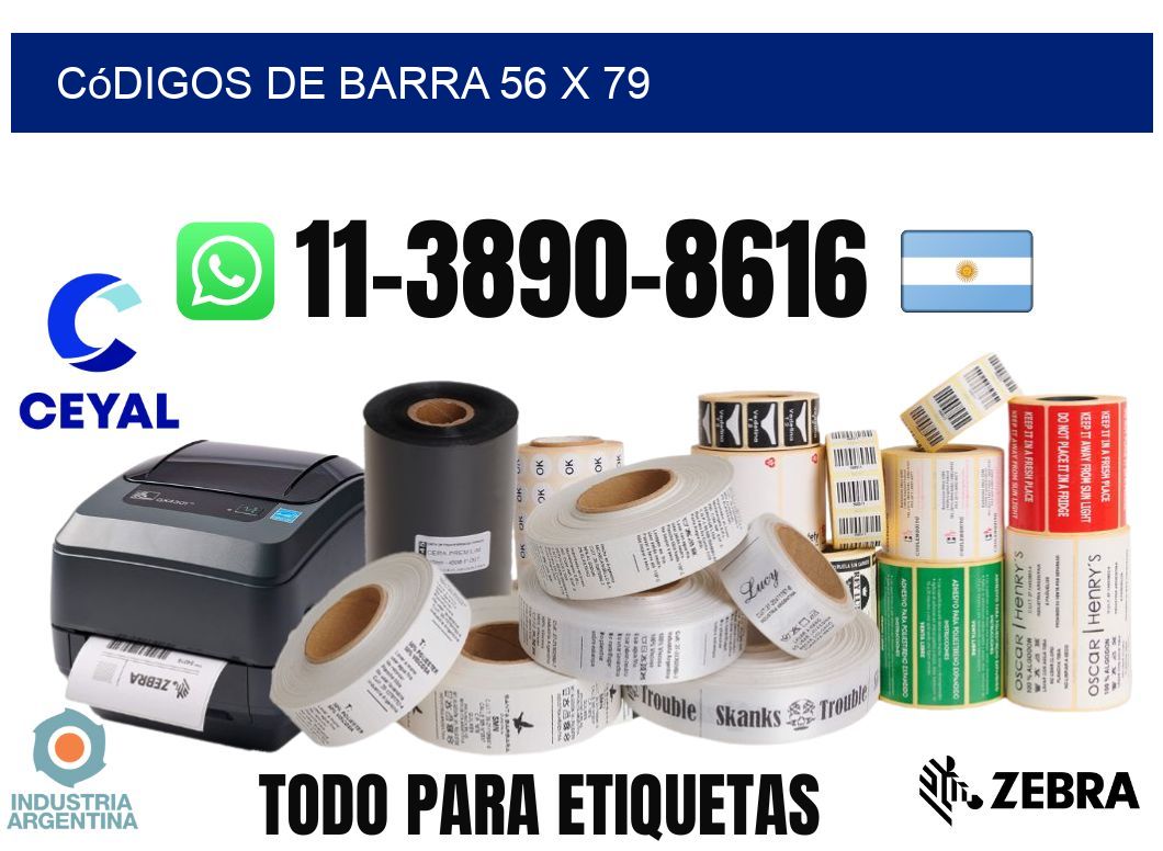 códigos de barra 56 x 79