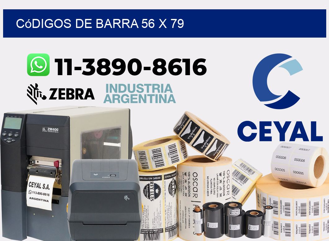 códigos de barra 56 x 79