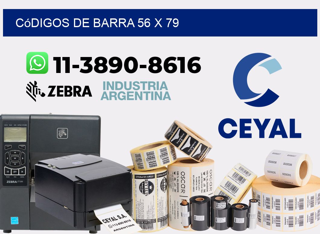 códigos de barra 56 x 79