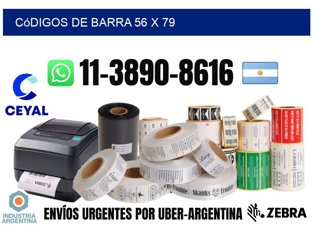 códigos de barra 56 x 79