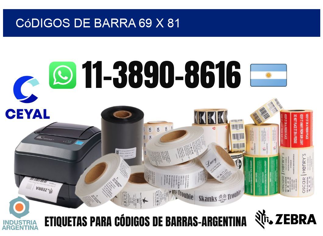 códigos de barra 69 x 81