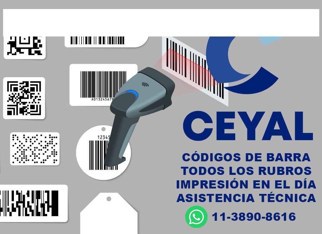 códigos de barra 75 x 26