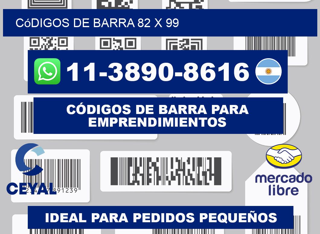 códigos de barra 82 x 99