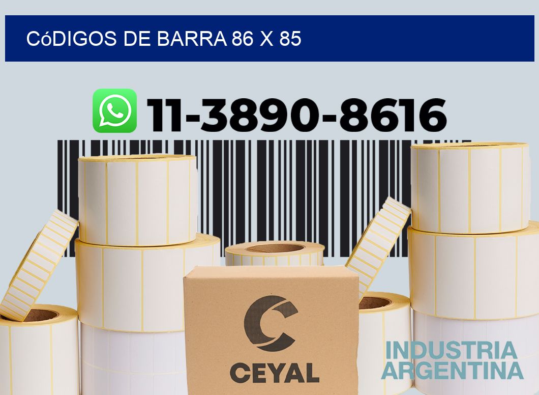 códigos de barra 86 x 85