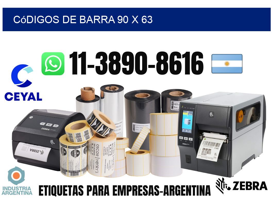 códigos de barra 90 x 63