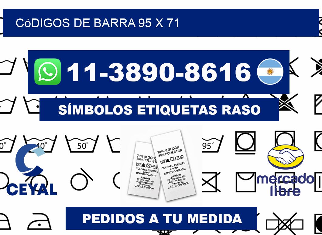códigos de barra 95 x 71