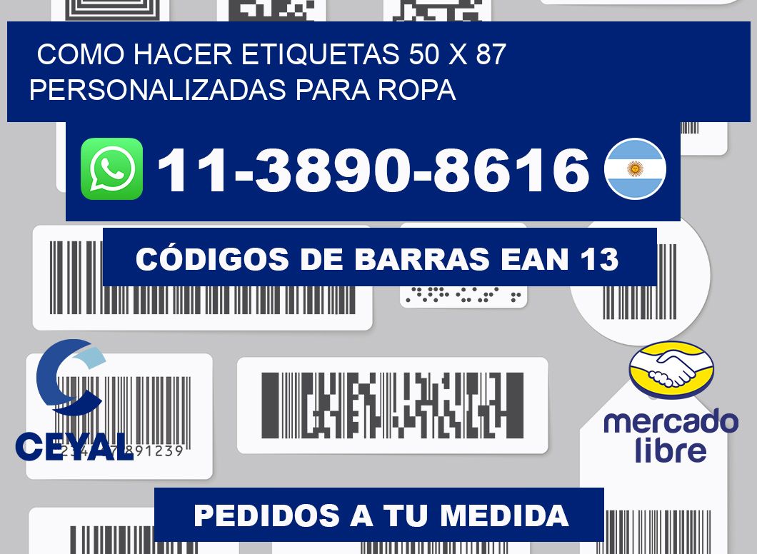 como hacer etiquetas 50 x 87 personalizadas para ropa