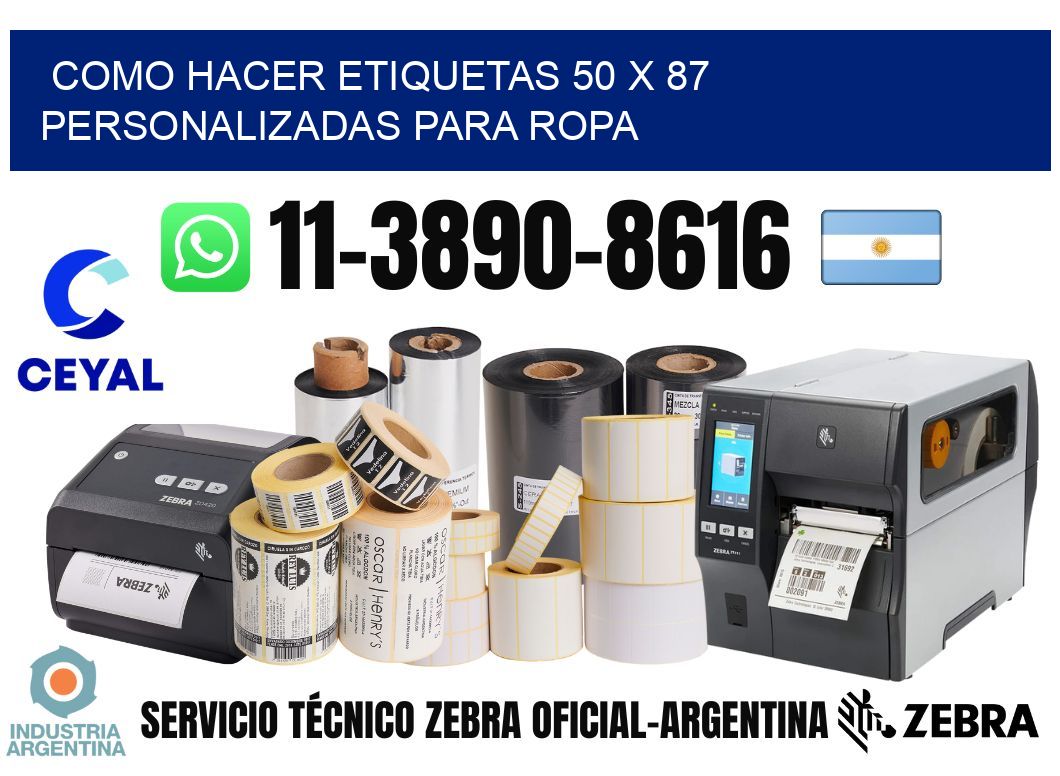 como hacer etiquetas 50 x 87 personalizadas para ropa