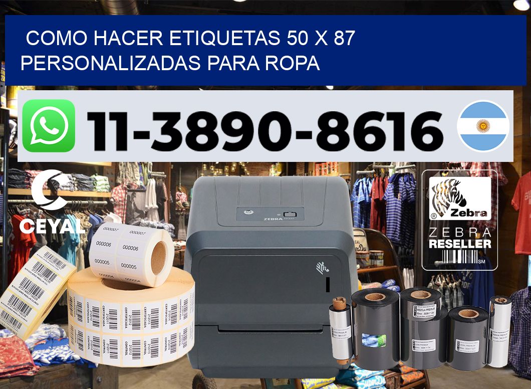 como hacer etiquetas 50 x 87 personalizadas para ropa