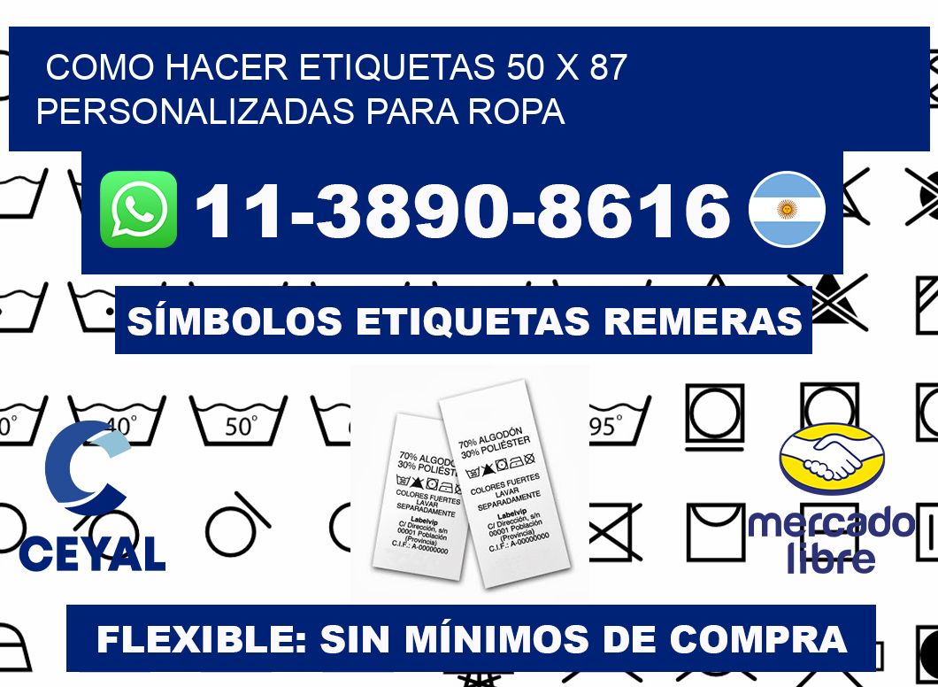 como hacer etiquetas 50 x 87 personalizadas para ropa