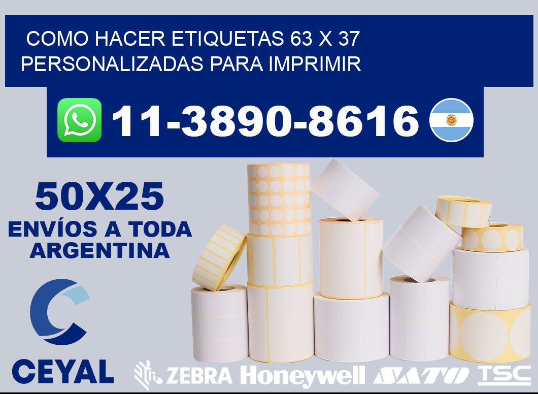 como hacer etiquetas 63 x 37 personalizadas para imprimir