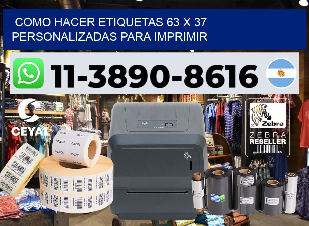 como hacer etiquetas 63 x 37 personalizadas para imprimir
