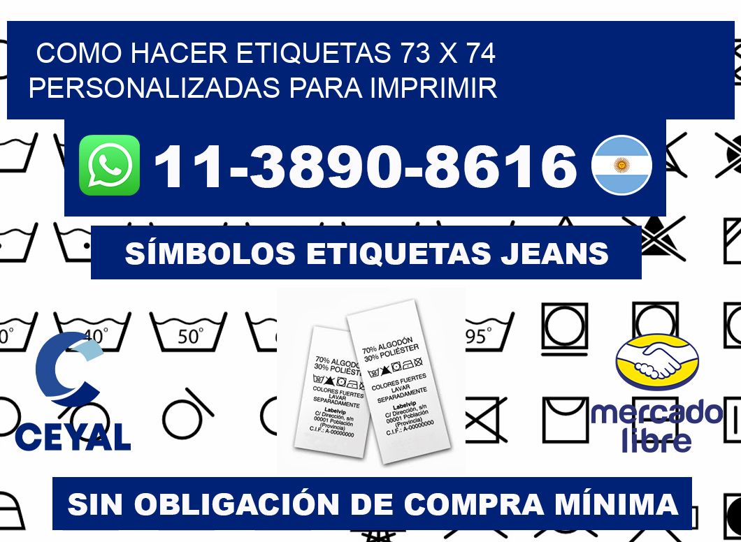 como hacer etiquetas 73 x 74 personalizadas para imprimir