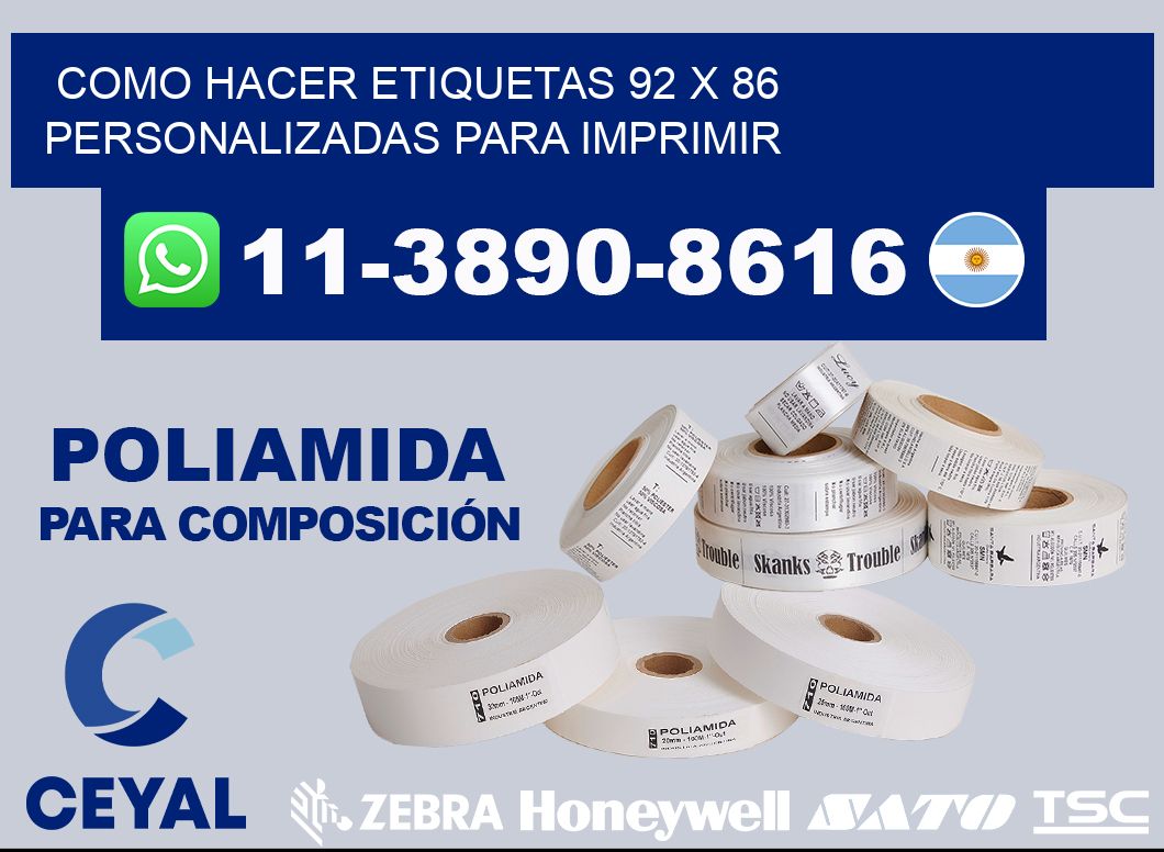 como hacer etiquetas 92 x 86 personalizadas para imprimir
