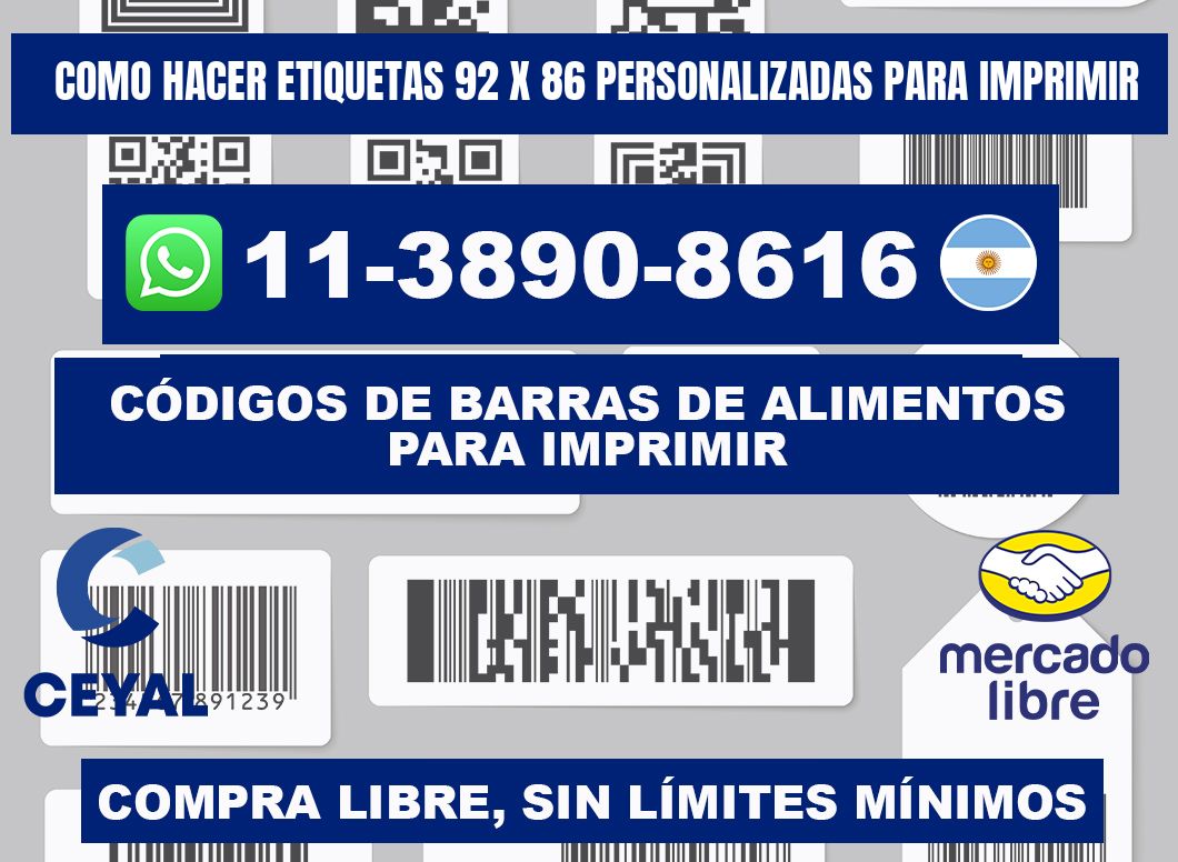como hacer etiquetas 92 x 86 personalizadas para imprimir