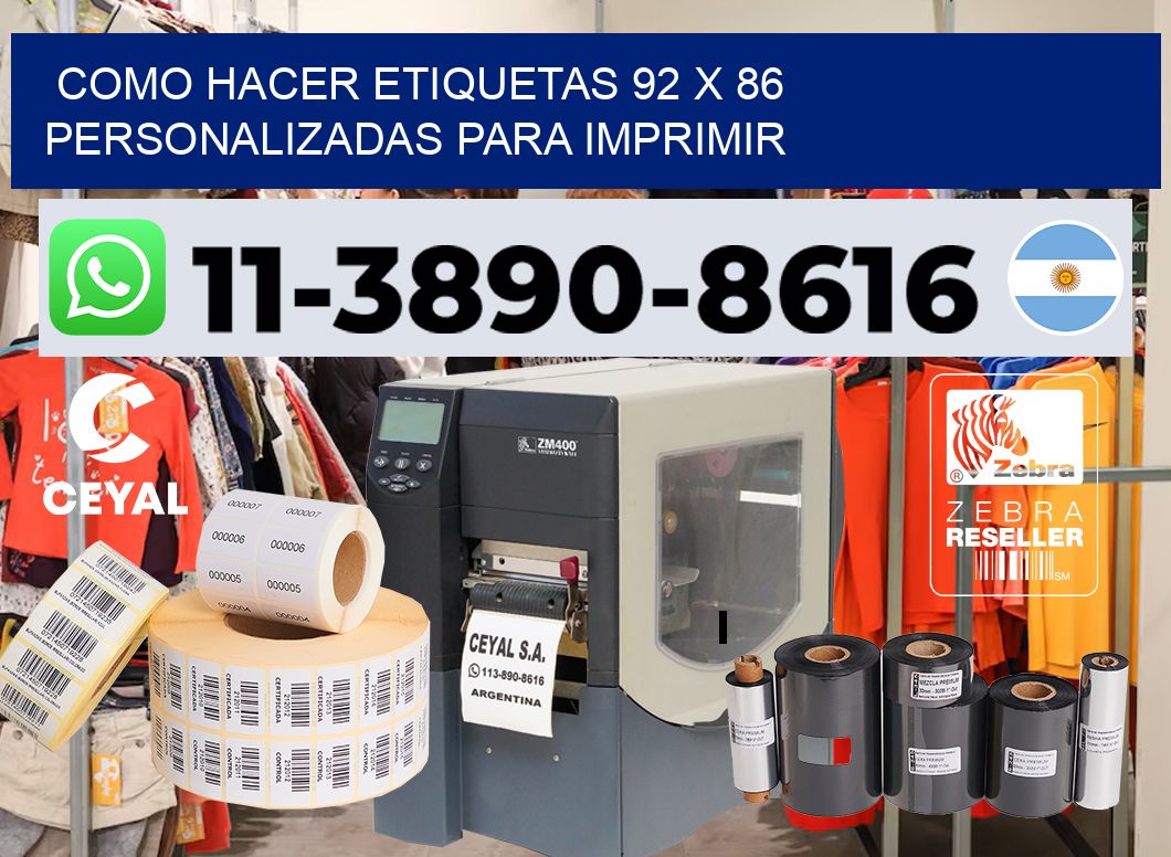 como hacer etiquetas 92 x 86 personalizadas para imprimir