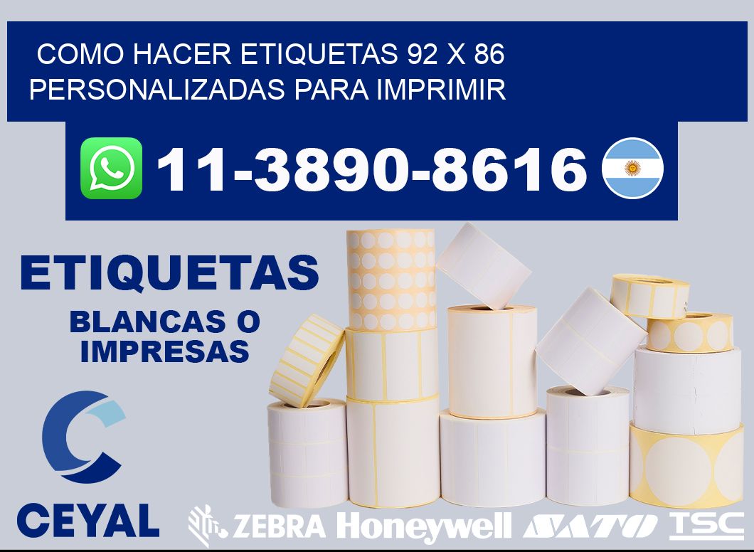 como hacer etiquetas 92 x 86 personalizadas para imprimir