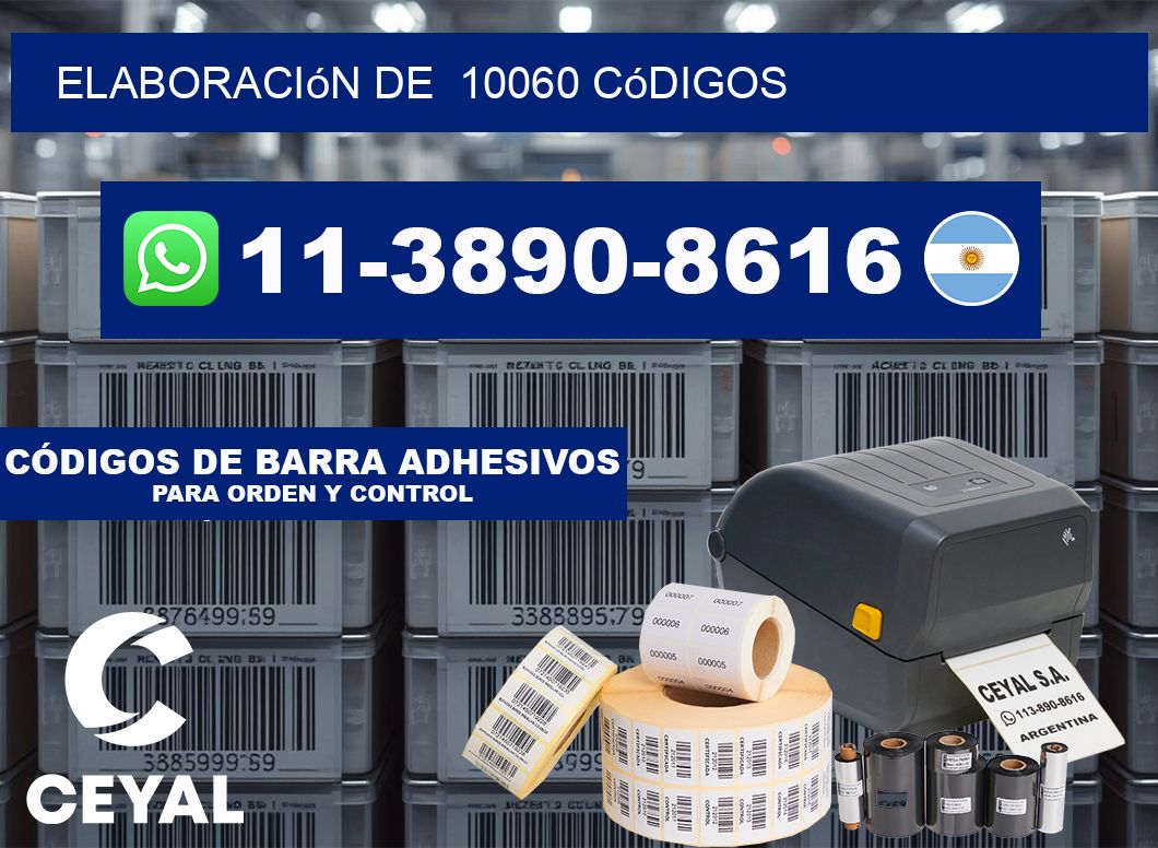 elaboración de  10060 códigos