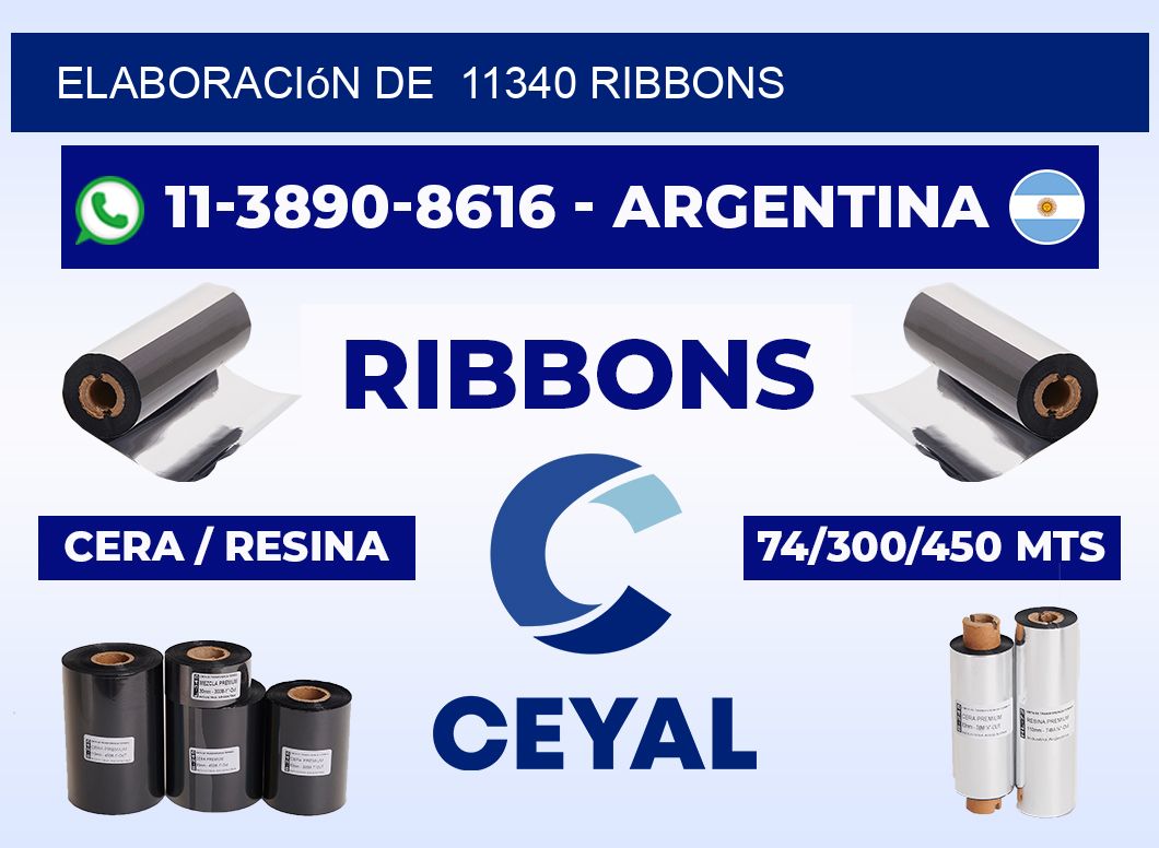 elaboración de 11340 ribbons