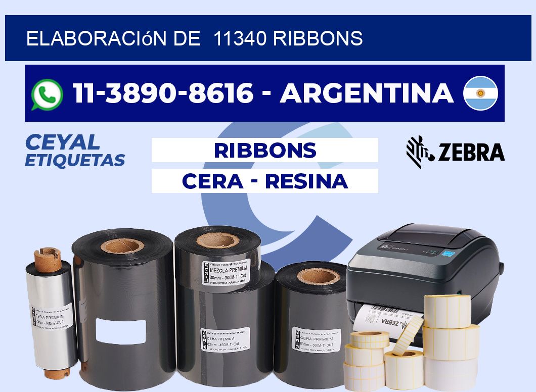 elaboración de  11340 ribbons
