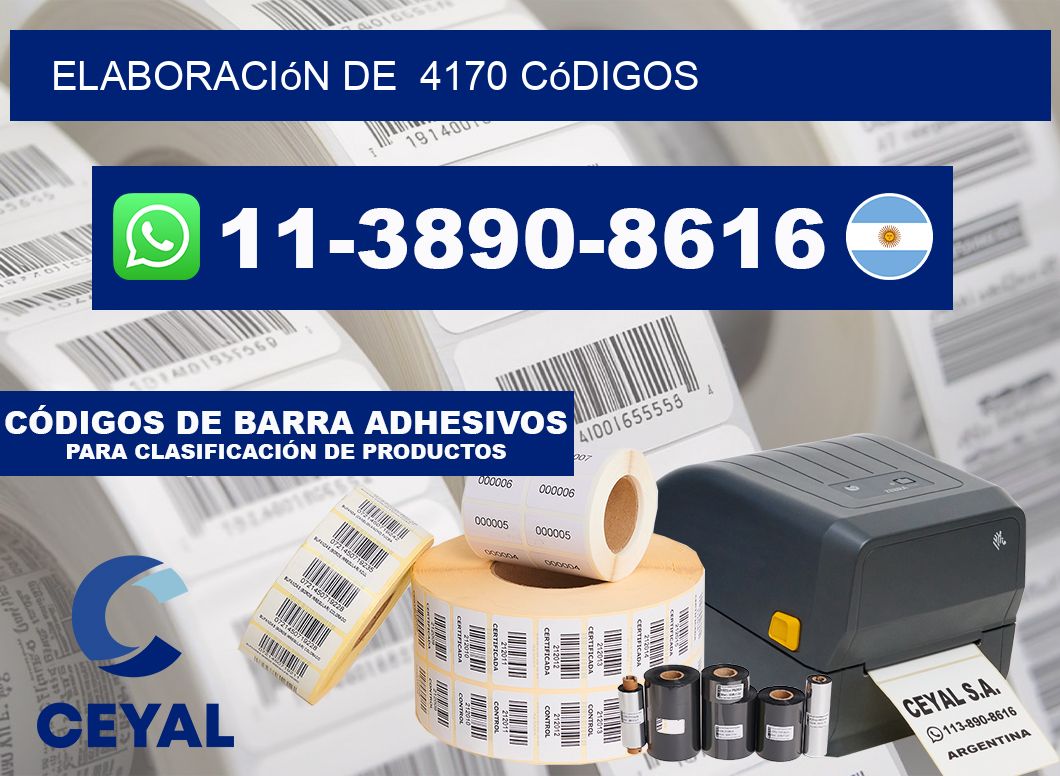 elaboración de 4170 códigos