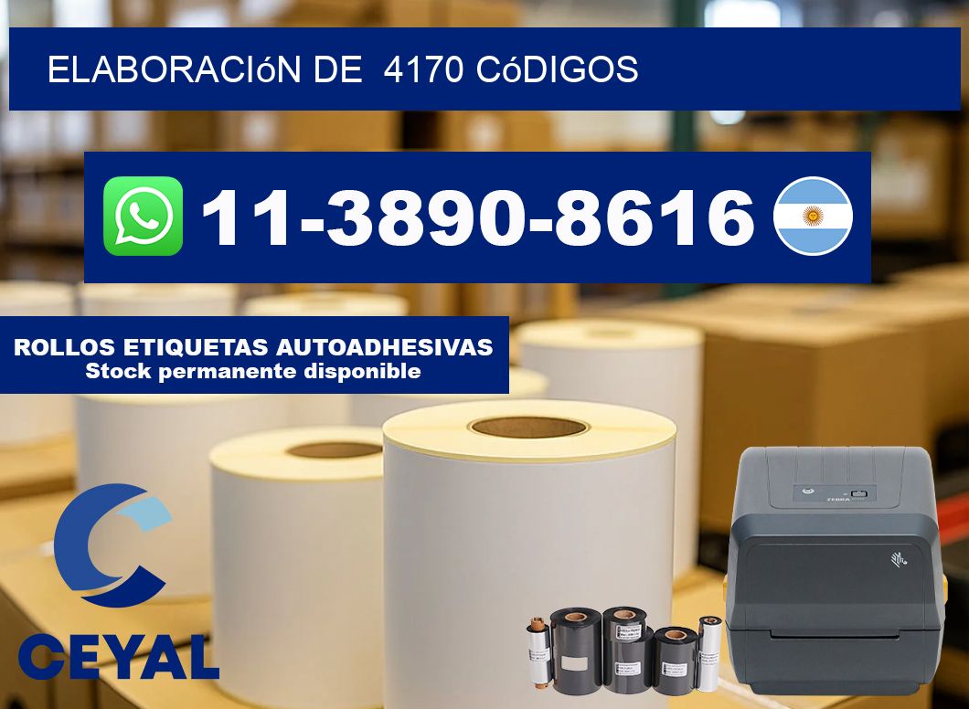 elaboración de 4170 códigos